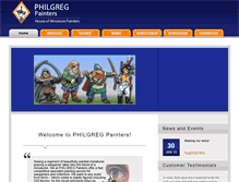 Tablet Screenshot of miniatures-philgreg.com